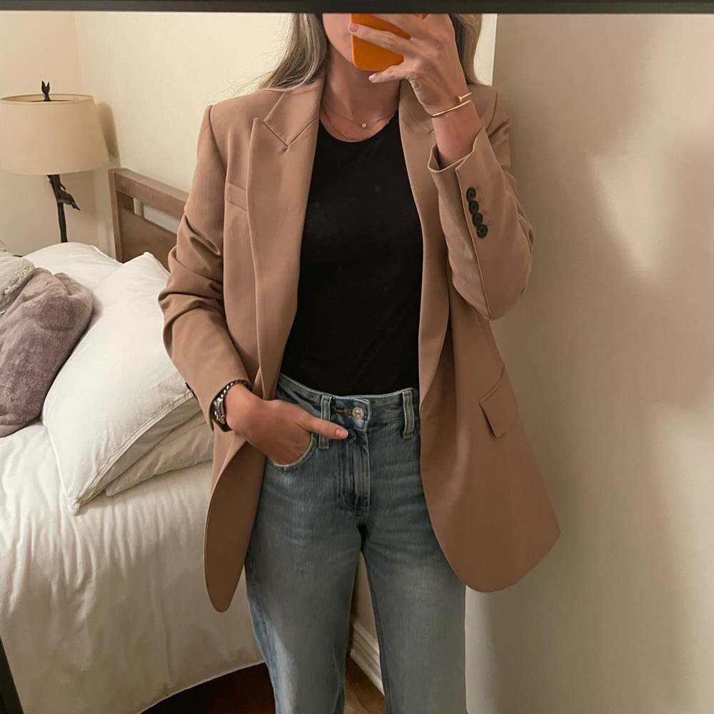 Camel Zara Blazer in XS
